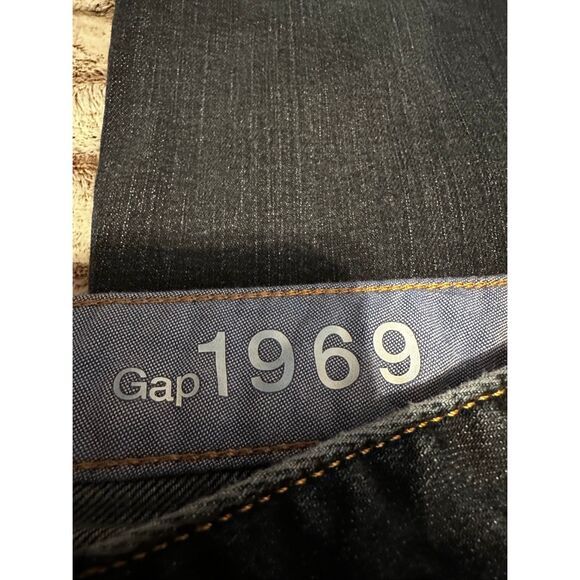Women's Gap 1969 Flared Dark Blue Jeans Size 16 curvy - Picture 5 of 6